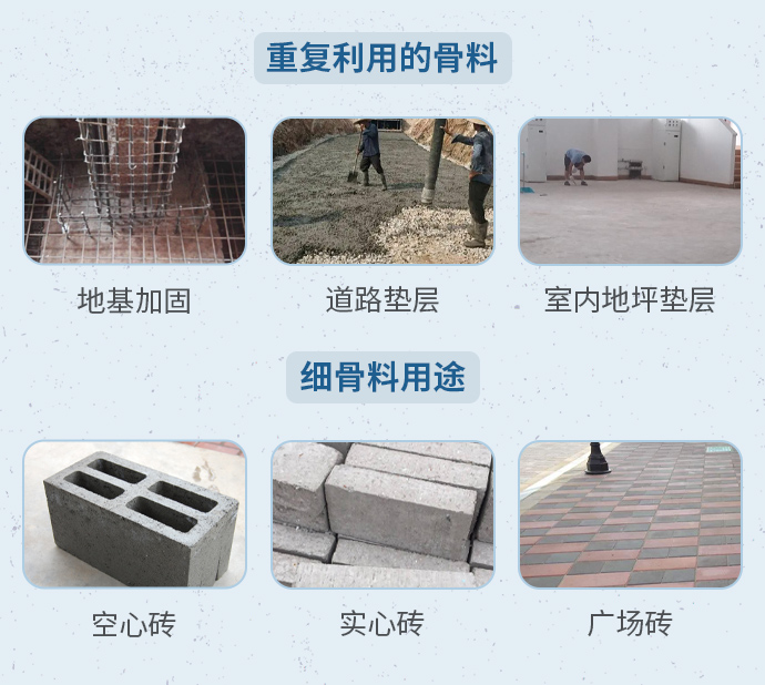 建筑垃圾經(jīng)粉碎后的用途