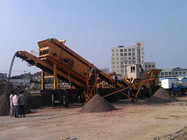 建筑垃圾破碎站現(xiàn)場(chǎng)圖