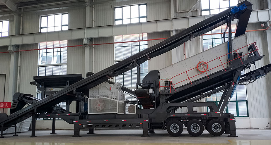 石子流動破碎機(jī)（移動式破碎機(jī)）是一款可移動、破碎并較為環(huán)保的碎石設(shè)備